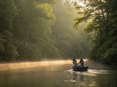 Float North Georgia guided fly fishing on Toccoa River