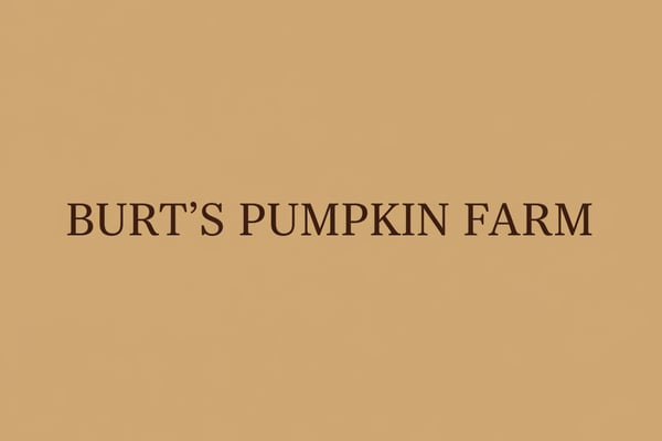 Burt's Pumpkin Farm