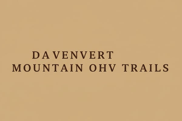 Davenport Mountain OHV Trails